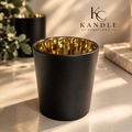 Medium Matt Black with gold